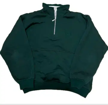 UCLA 다크 그린 하프 지퍼 맨투맨 자수 원 포인트