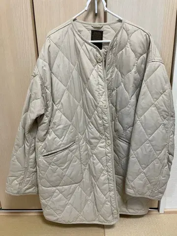 B MIND BY BEAMS 베이지 퀼팅 자켓