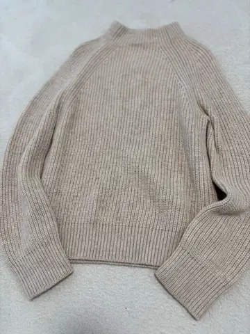 무인양품 울 하찌 모크넥 스웨터 야크 울 L