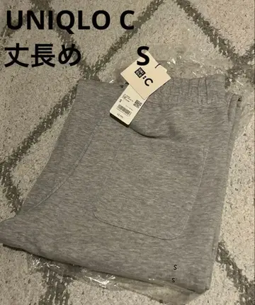 유니클로 맨투맨 와이드 팬츠 긴 길이 S