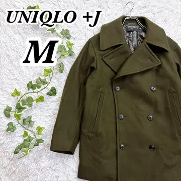 고품질 유니클로 +J 울 블렌드 오버 사이즈 피 코트 사이즈 M