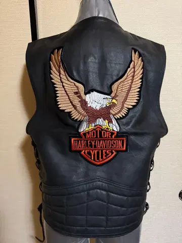 할리데이비슨 가죽 베스트 빈티지