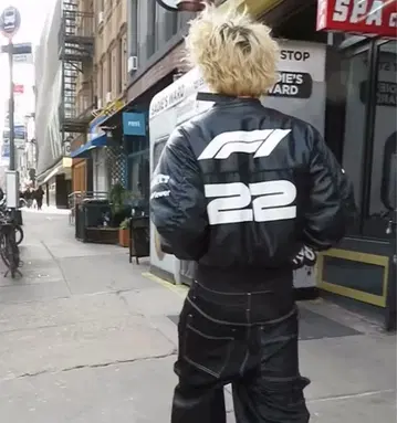 RYE CHAIN 레더 봄버 자켓