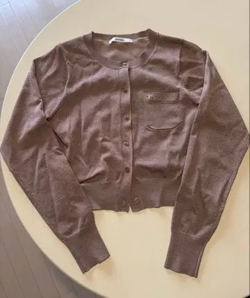 snidel 브라운 라메 가디건