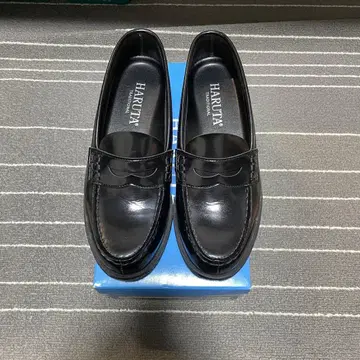 HARUTA 블랙 로퍼 C 45140 24.5 EE