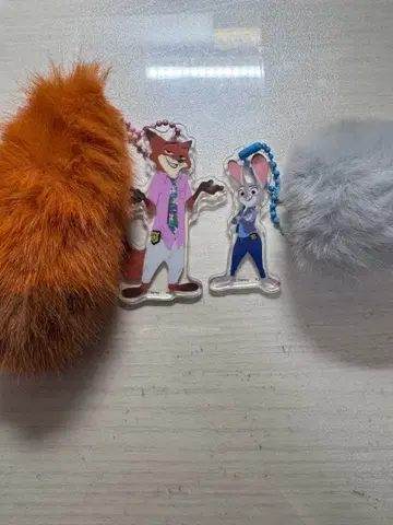 닉 주디 꼬리 키링