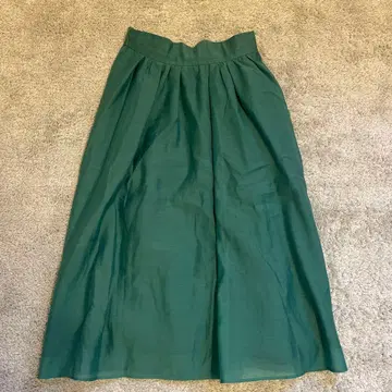 [ Debut de Fiore ] 고급 플레어 스커트 38 그린