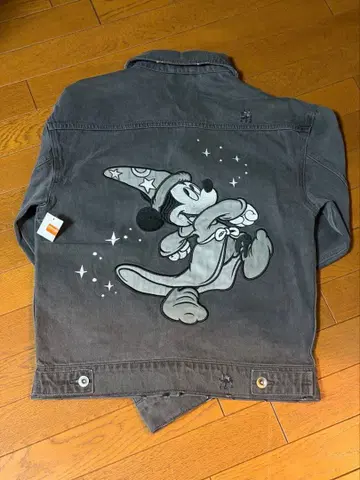 홍콩 디즈니랜드 마법사 제자 판타지아 데님 자켓 미키