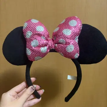 디즈니 미니 마우스 머리띠 스팽글