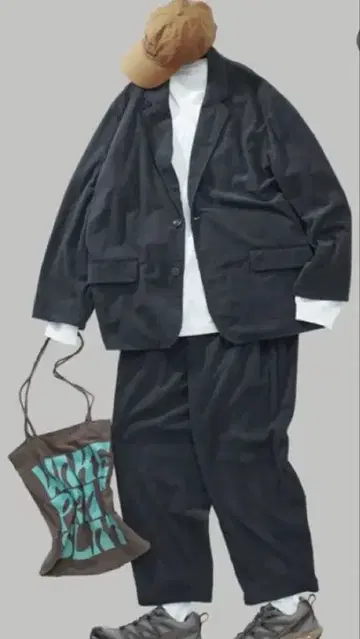 FREAK'S STORE 차콜 테일러드 자켓 & 팬츠 세트