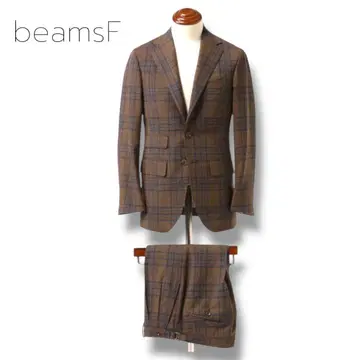 Gianfranco Bommezzadri 브라운 체크 수트 46