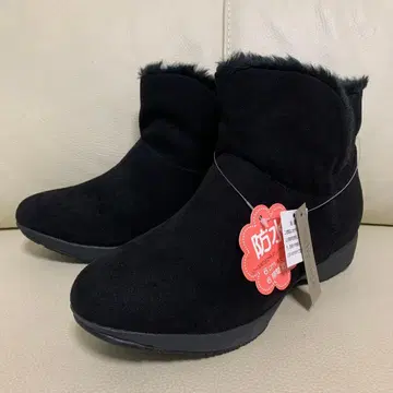 퍼 포함 블랙 스웨이드 숏부츠 인솔 포함 방수 beauth 새상품