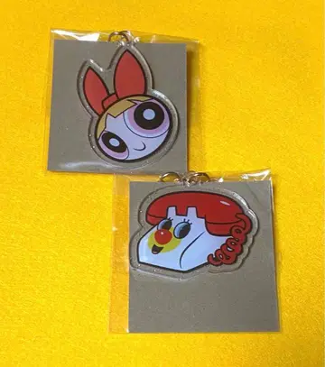 파워퍼프걸 아크릴 키링 세트 [ 블로섬, 전화 ]