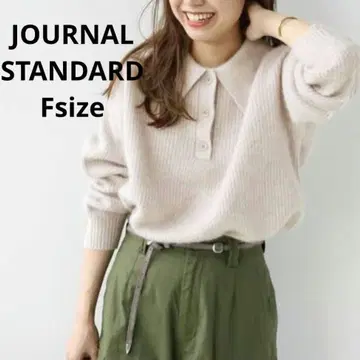JOURNAL STANDARD relume 폴로 옷깃 니트 프리 사이즈