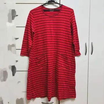 marimekko 스트라이프 패턴 원피스 M 사이즈