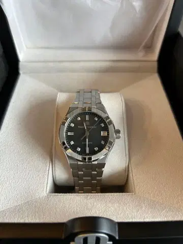 [ 레어 ] Maurice Lacroix 자동 와인딩 손목시계 블랙 쉘