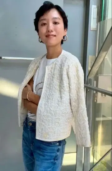 시오노 카렌 씨 개인물품 빈티지 비즈 레이스 자켓