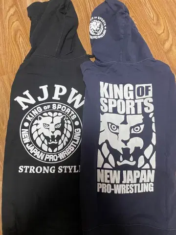 신일본 프로레슬링 공식 후드티 2세트