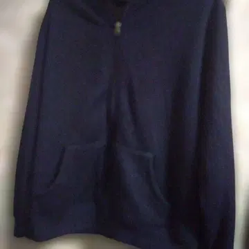 다크 블루 지퍼 후드티 S 사이즈