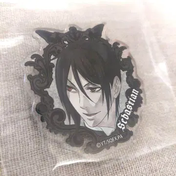 블랙 집사 세바스찬 아크릴 핀 배지 레어