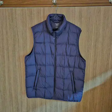 UNIQLO 퍼프 테크 베스트 2025 모델 퍼플 보라색 남성용