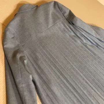 새상품급 뒷면 플리츠가 멋진 울 라이크 체스터 코트