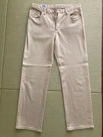 EDWIN 베이지 스트레이트 데님