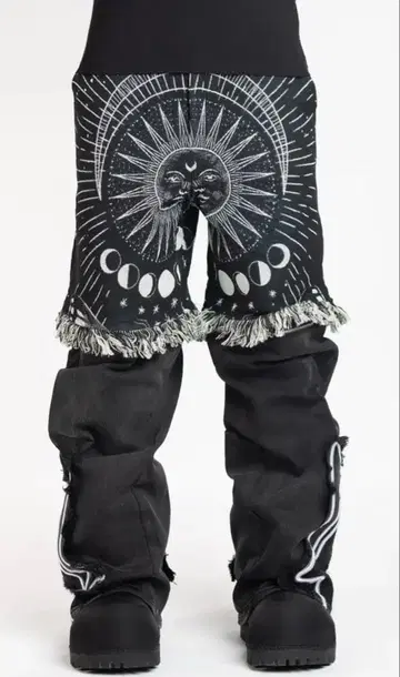 GUAPI Obsidian Black 2way 배기 데님 30in