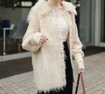 kastane 웨이브 기모 롱 니트