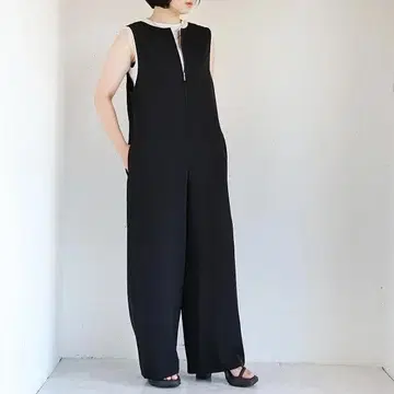 cafune(카프네) 앞뒤 착용 가능 2WAY 살로펫 올인원 38 블랙