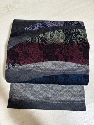 세련된 부분 벨벳 나고야 오비 o-80