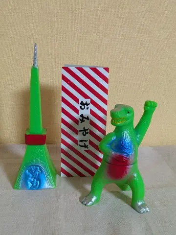 TRASH GOODZ 콩 고질라 타워 소프트 비닐 썬더 박스 쇼와 레트로