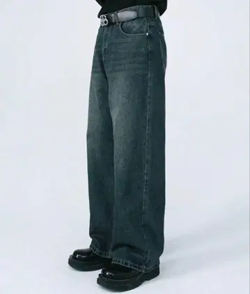 루즈 배기 데님 팬츠 / 세미 와이드 데님 팬츠 WESTBOY