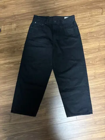 GAP 슈퍼 배기 블랙 데님 31/30