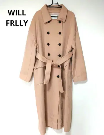 will fully 벨트 포함 롱 코트 리본 포함