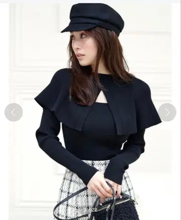 Sustainable 2way 케이프 니트 풀오버 snidel