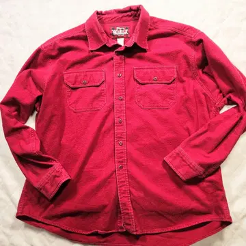 울리치 긴팔 셔츠 두꺼운 원단 빨간색