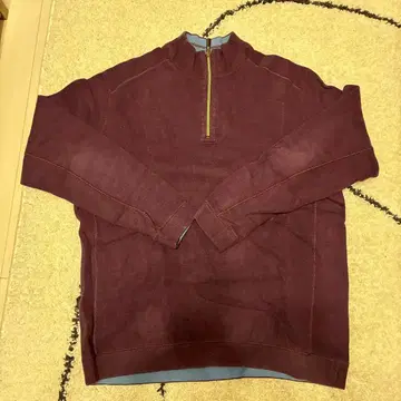 Tommy bahama 하프 지퍼 리버서블 맨투맨