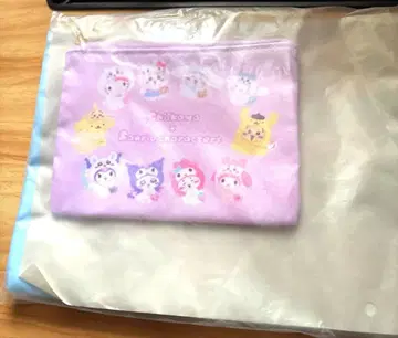 [ 새상품 미사용 ] 치이카와 산리오 콜라보 플랫 파우치 2개 세트