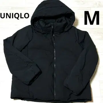[ 새상품급 ] 유니클로 하이브리드 다운 후드티 블랙 M
