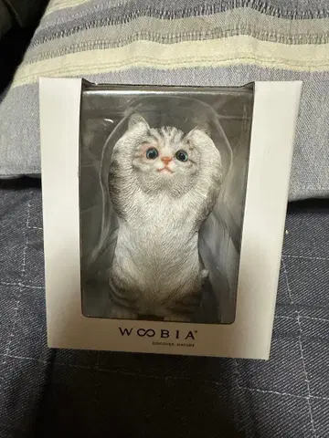 WOOBIA 고양이 피규어 양손 들기