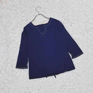 [ Lois CRAYON ] 키넥 티셔츠 (M) 스티치 밑단 리본