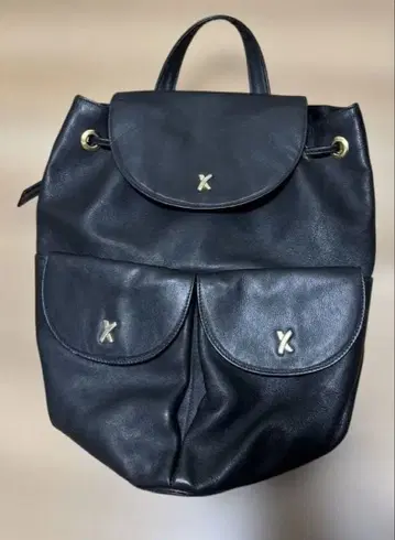 팔로마 피카소 블랙 가죽 백팩