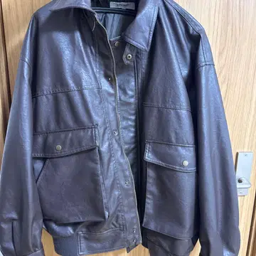 MONO-MART 브라운 가죽 아우터 S 사이즈