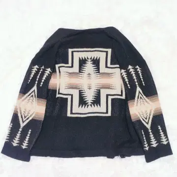 Pendleton 기하학 패턴 니트 가디건 S