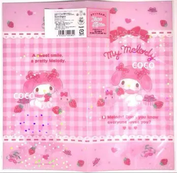 티켓 홀더 마이멜로디 홀로그램 라메 마이멜로디 산리오 딸기 핑크