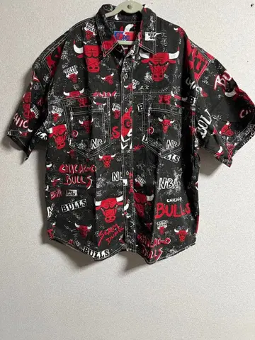 NBA 시카고 불스 구제 의류 반팔 셔츠