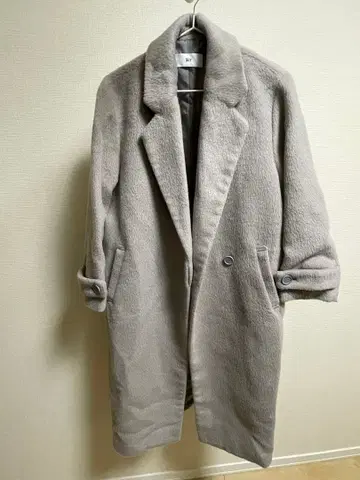 SLY 그레이 플리스 롱 코트