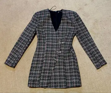 ZARA 자라 트위드 자켓풍 라메 미니 원피스