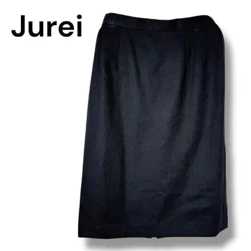 주레이 캐시미어 혼방 타이트 스커트 블랙 13호 L 상당 여성용